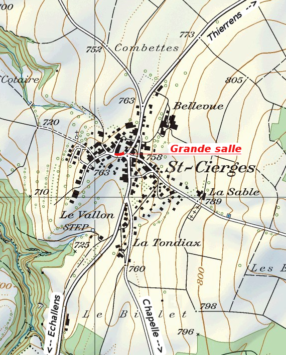 Plan de Saint-Cierges