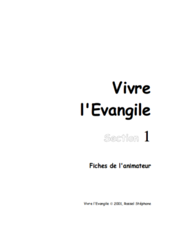 Vivre l'Évangile